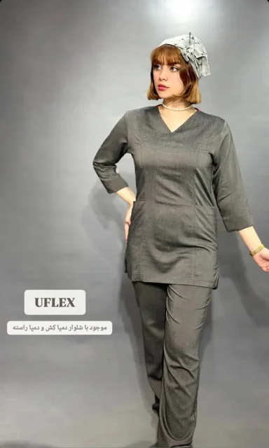 تونیک و شلوار طوسی